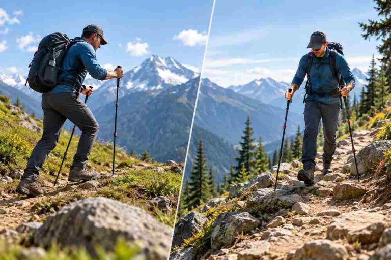 How to Use Trekking Poles on Downhill Trails